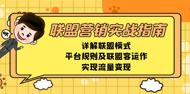 联盟营销实战指南，详解联盟模式、平台规则及联盟客运作，实现流量变现-海旭网创