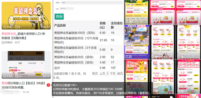 美团神券/神会员_入门级教程，外卖券膨胀推广项目【蓝海市场攻略】-海旭网创