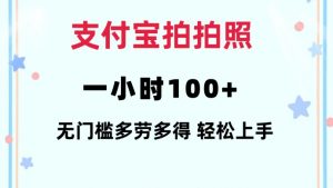 支付宝拍拍照一小时100+无任何门槛多劳多得一台手机轻松操做【揭秘】-海旭网创