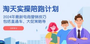 淘天实操陪跑计划，2024年最新电商营销技巧，包括直通车、大促策略等-海旭网创