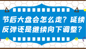 某公众号付费文章：节后大盘会怎么走？延续反弹还是继续向下调整？-海旭网创