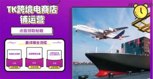 2025TK跨境电商选品趋势0到1店铺搭建最全实操讲解，轻松在家把货卖出国-海旭网创