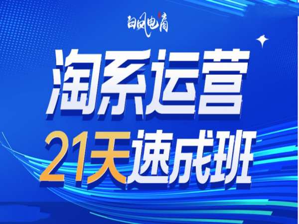 淘系运营21天速成班35期，年前最后一波和2025方向-海旭网创