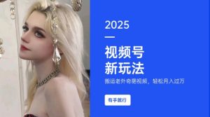 搬运老外奇葩视频，撸视频号分成计划收益，每天只需一小时，新手小白轻松月入过W-海旭网创