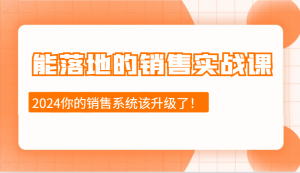 能落地的销售实战课：销售十步今天学，明天用，拥抱变化，迎接挑战(更新)-海旭网创