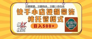 快手小店全程托管 二八分成 最低每月躺赚3000+-海旭网创