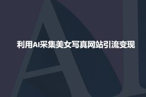 利用AI采集美女写真网站引流变现，引流嘎嘎的-海旭网创