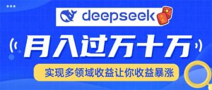 用DeepSeek席卷各大平台，快速上手实现多领域，让你收入猛增-海旭网创