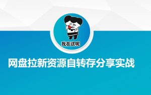 网盘拉新资源自动转存分享实战-海旭网创