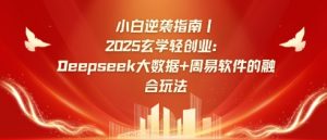 小白逆袭指南，2025玄学轻创业：Deepseek大数据+周易算法的融合玩法-海旭网创