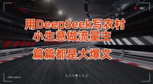 用DeepSeek写小生意做流量主，篇篇都是大爆文-海旭网创