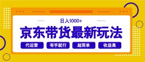 京东带货最新玩法，日入1000+，操作超简单，有手就行-海旭网创