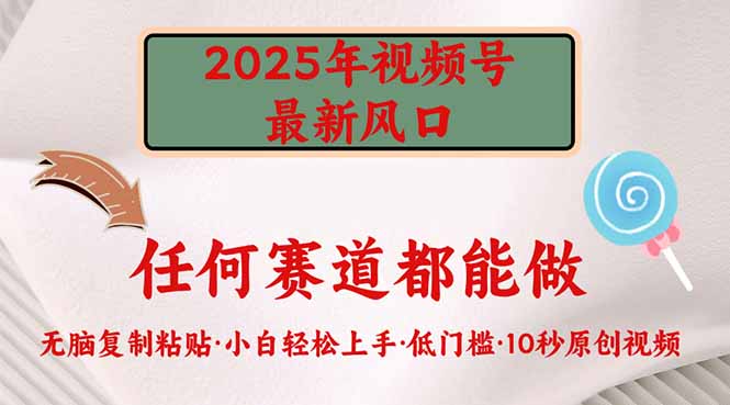 2025年视频号新风口，低门槛只需要无脑执行-海旭网创