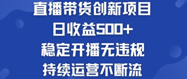淘宝无人直播带货创新项目：日收益500+  稳定开播无违规  持续运营不断流【揭秘】-海旭网创