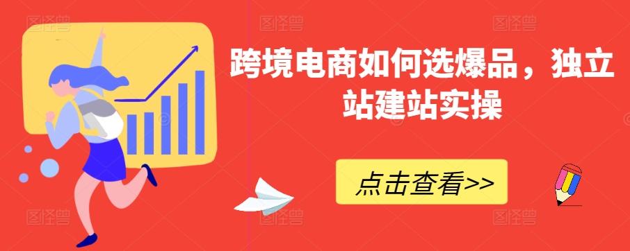 跨境电商如何选爆品，独立站建站实操-海旭网创