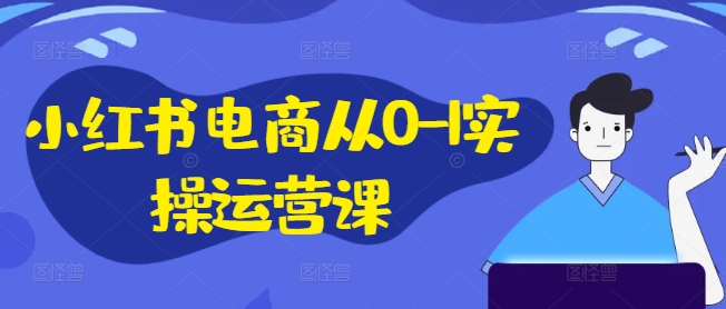 小红书电商从0-1实操运营课，小红书手机实操小红书/IP和私域课/小红书电商电脑实操板块等-海旭网创
