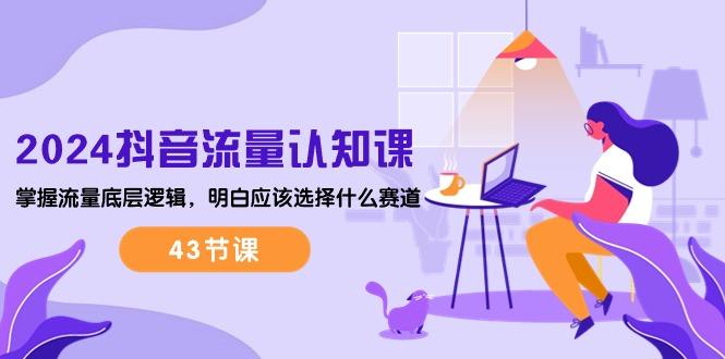 2024抖音流量·认知课：掌握流量底层逻辑，明白应该选择什么赛道 (43节课-海旭网创