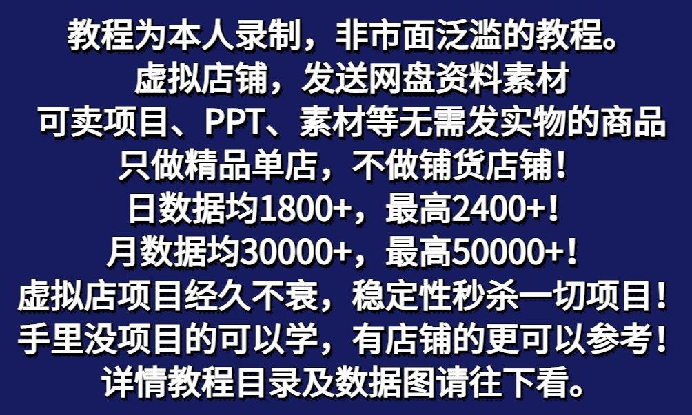图片[2]-拼多多虚拟电商训练营月入50000+你也行，暴利稳定长久，副业首选-海旭网创