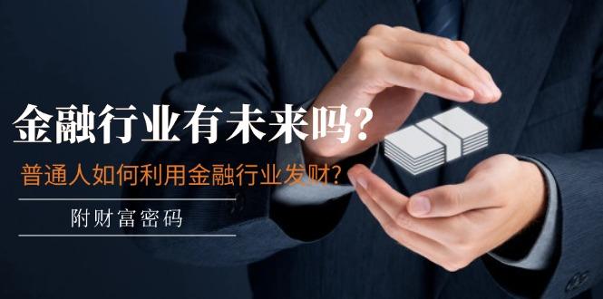 某付费文章：金融行业有未来吗？普通人如何利用金融行业发财?(附财富密码-海旭网创