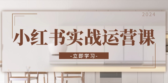 小红书实战运营课：从开通店铺到直播话术，打造爆款笔记与高效直播-海旭网创