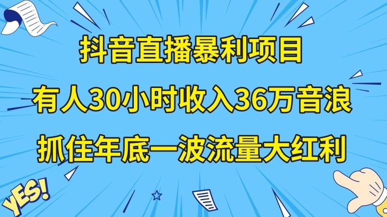 抖音直播暴利项目，有人30小时收入36万音浪，公司宣传片年会视频制作，抓住年底一波流量大红利【揭秘】-海旭网创