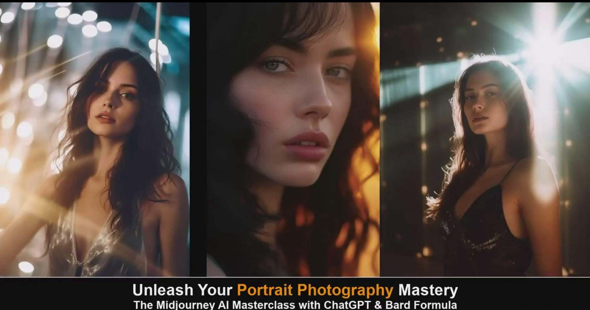 图片[6]-(9312期)Midjourney v5 ChatGPT 和 Bard AI人工智能人像摄影大师班-15节-中英字幕-海旭网创