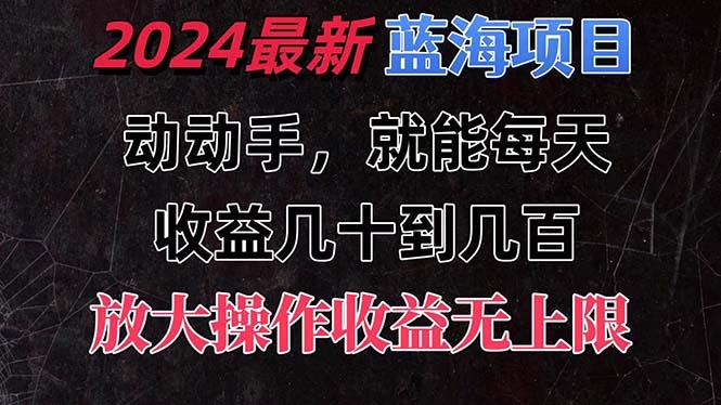 有手就行的2024全新蓝海项目，每天1小时收益几十到几百，可放大操作收…-海旭网创