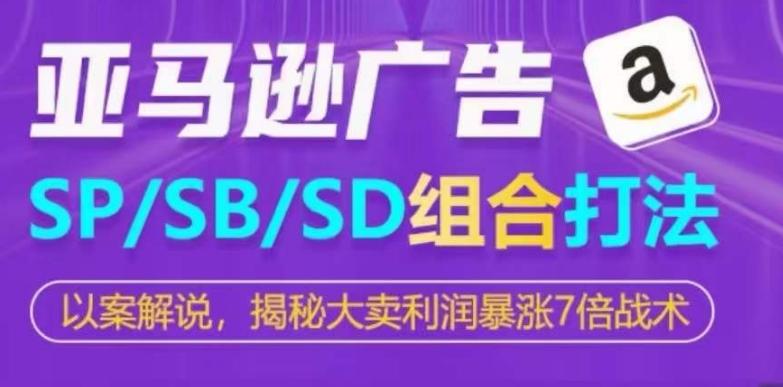 亚马逊SP/SB/SD广告组合打法，揭秘大卖利润暴涨7倍战术-海旭网创