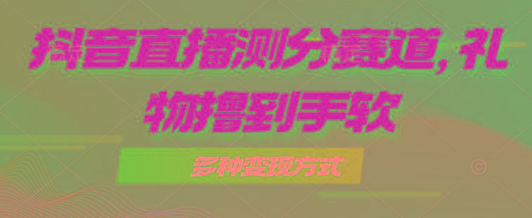 抖音直播测分赛道，多种变现方式，轻松日入1000+-海旭网创