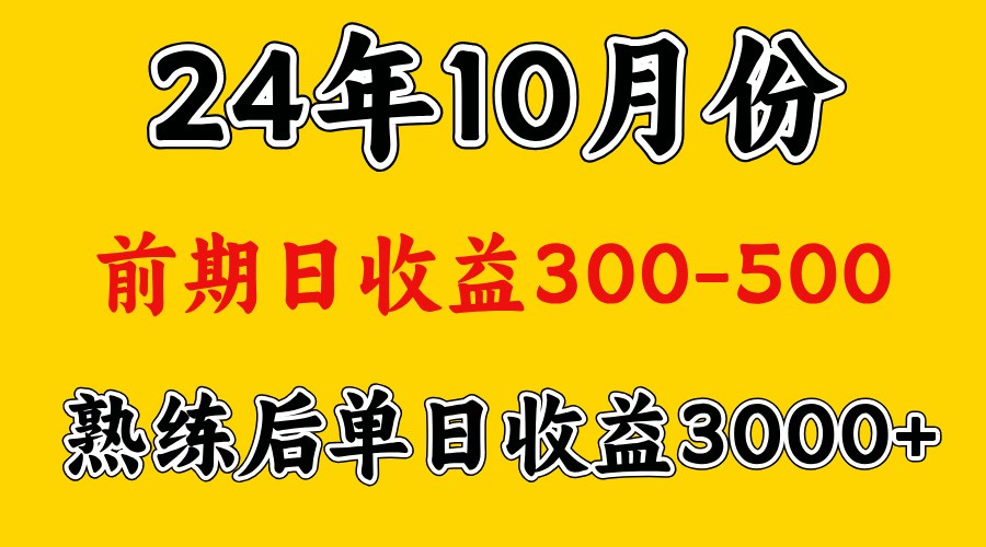 高手是怎么赚钱的.前期日收益500+熟练后日收益3000左右-海旭网创