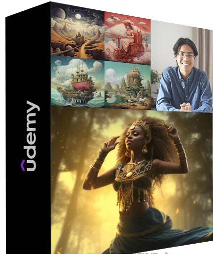 MidjourneyAI绘画艺术生成的大师级写作提示指南教程-8节视频课-中英字幕-海旭网创