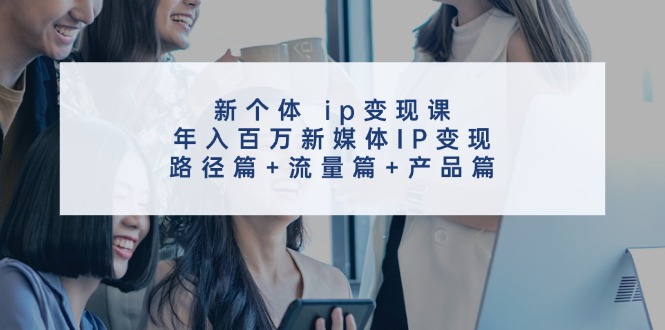 新个体ip变现课，年入百万新媒体IP变现，路径篇+流量篇+产品篇-海旭网创