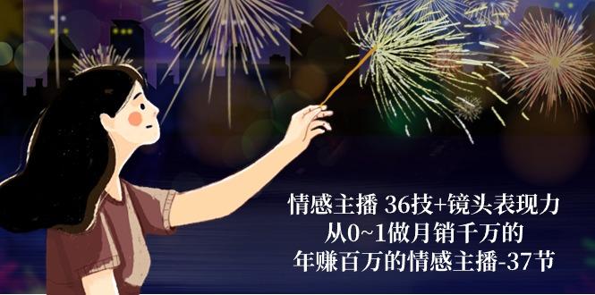 情感主播 36技+镜头表现力：从0~1做月销千万的，年赚百万的情感主播-37节-海旭网创