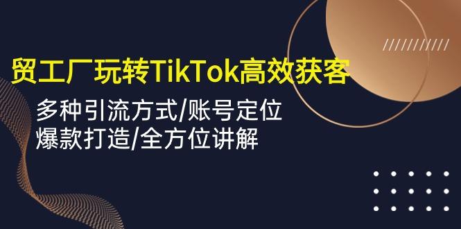 外贸工厂玩转TikTok高效获客，多种引流方式/账号定位/爆款打造/全方位讲解-海旭网创