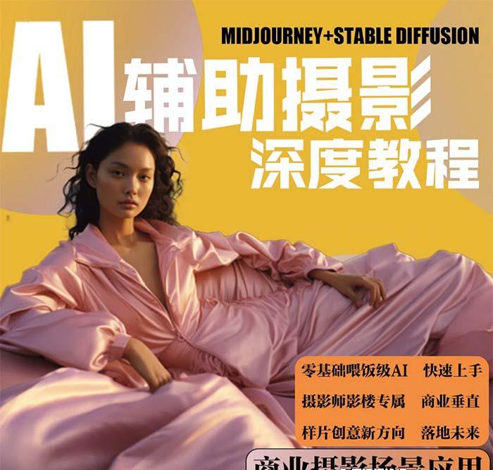 (8727期)2024年AI辅助摄影人工智能商业应用摄影课程(37节课)-海旭网创