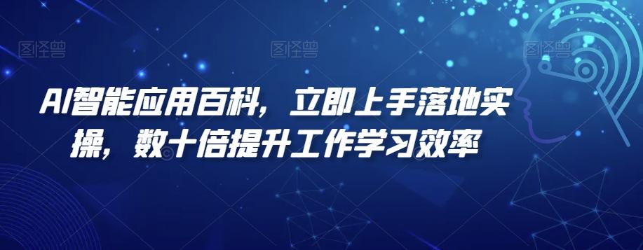 AI智能应用百科，​立即上手落地实操，数十倍提升工作学习效率-海旭网创