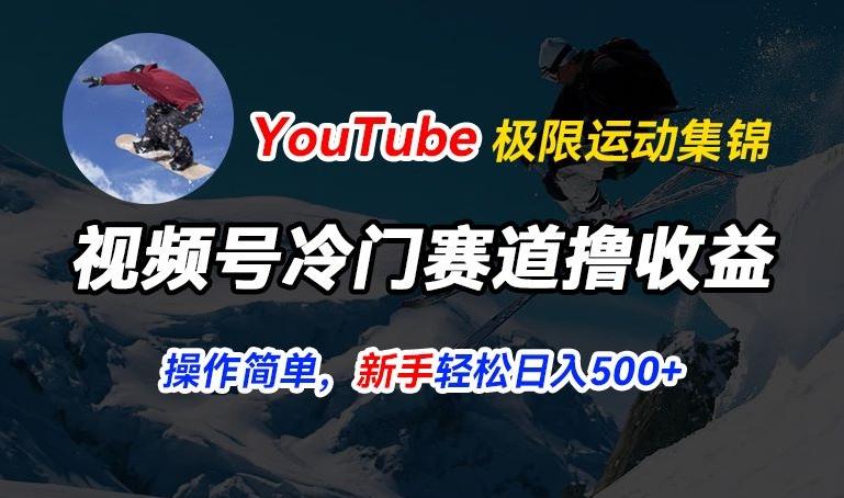 视频号冷门赛道撸收益，YouTube搬运极限运动集锦，暴力起号，操作简单流量高，轻松日入5张【揭秘】-海旭网创