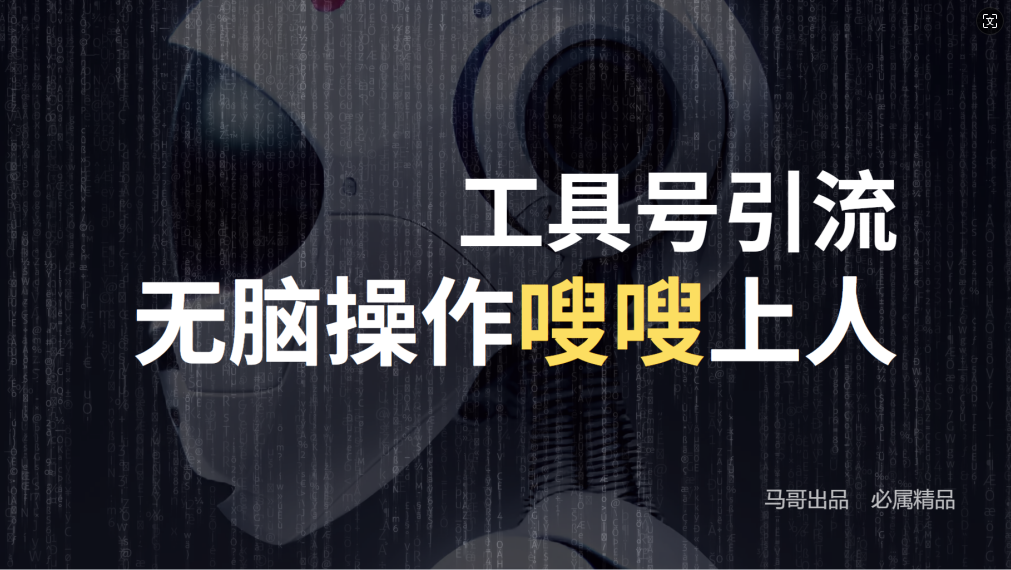 24年抖音最新工具号日引流300+创业粉，日入5000+-海旭网创