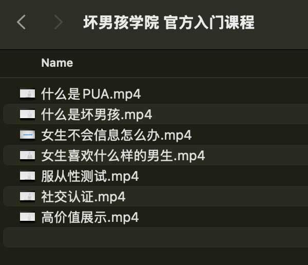 坏男孩学院 官方入门课程-海旭网创
