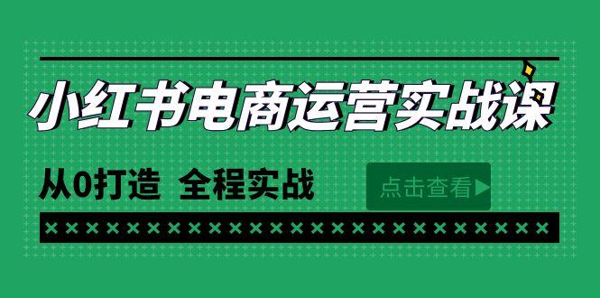 (9946期)最新小红书·电商运营实战课，从0打造  全程实战(65节视频课)-海旭网创
