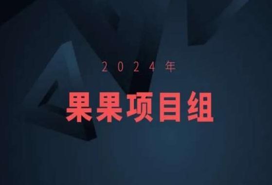 2024年果果项目组项目合集-果果最新项目-海旭网创