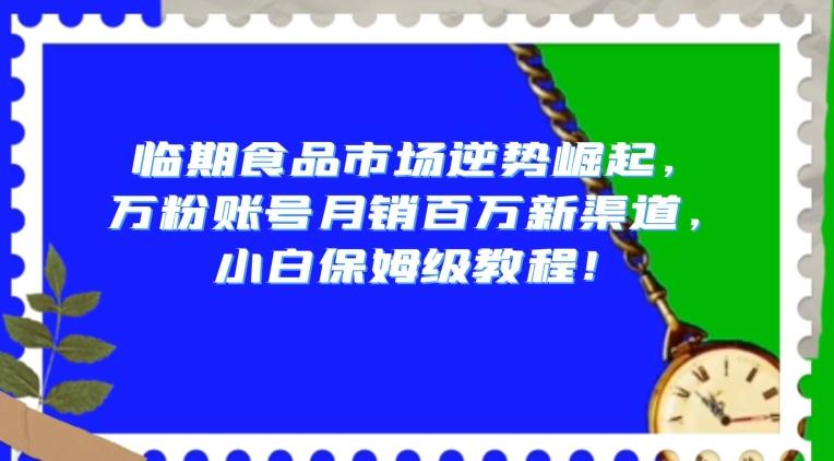临期食品市场逆势崛起，万粉账号月销百万新渠道，小白保姆级教程【揭秘】-海旭网创
