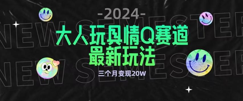 全新大人玩具情Q赛道合规新玩法，公转私域不封号流量多渠道变现，三个月变现20W【揭秘】-海旭网创