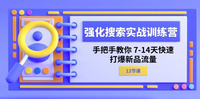 强化 搜索实战训练营，手把手教你 7-14天快速-打爆新品流量(13节课-海旭网创