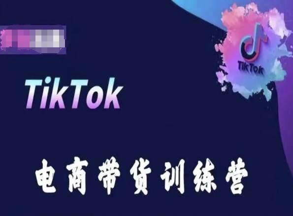 TikTok电商带货训练营，跟随时代潮流，跨境掘金-海旭网创
