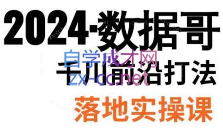数据哥·2024年千川前沿打法落地实操课-海旭网创