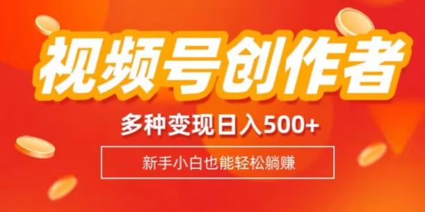 视频号创作者计划，多种变现方式，日入500+【内附1080g视频素材】-海旭网创