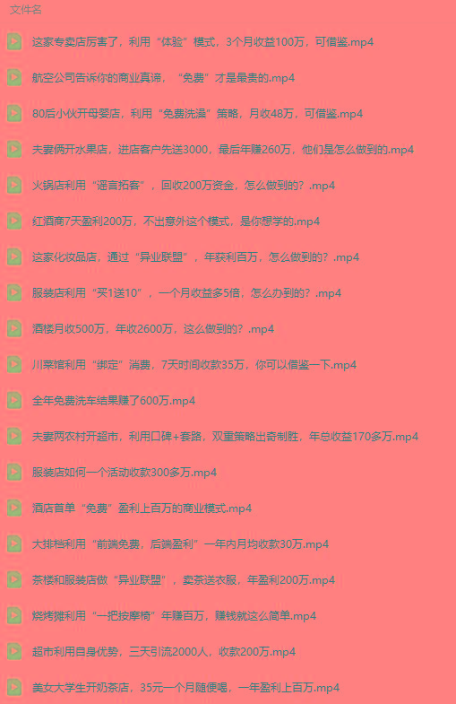 图片[5]-(9607期)真实有效391套商业模式，年入几十到几百万案例解析(电子书+视频+图文)-海旭网创