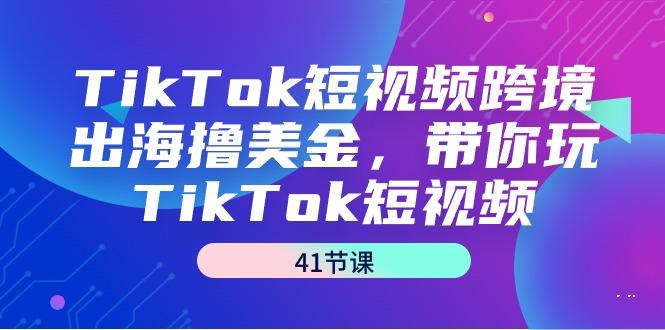 TikTok短视频跨境出海撸美金，带你玩TikTok短视频(41节课)-海旭网创