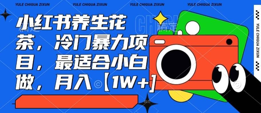 小红书养生花茶，冷门暴力项目，最适合小白做，月入【1W+】-海旭网创